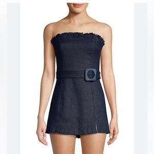 Alexis Navy Strapless Mini Dress